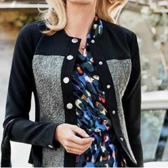 CAbi Jackets & Blazers - Cabi Media Black and Gray Jacket/Blazer